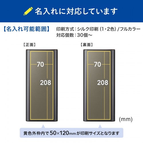名入れ対応製品