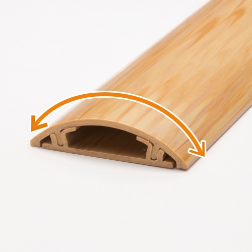 ゆるやかなラウンド形状でつまずき防止