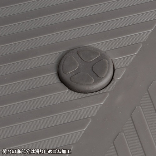 底部分の４か所にすべり止めのゴム付き
