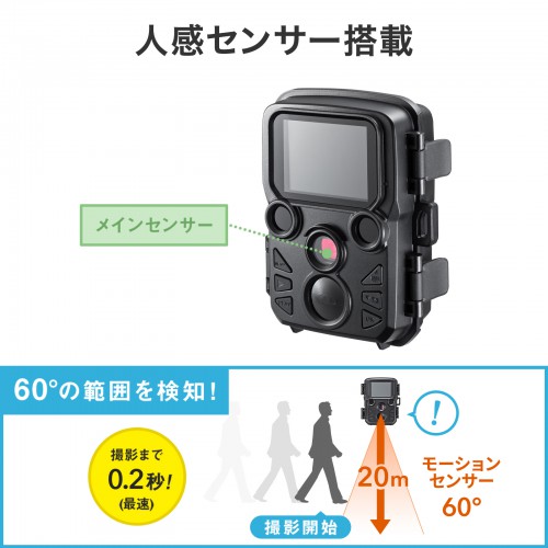 人感センサー搭載