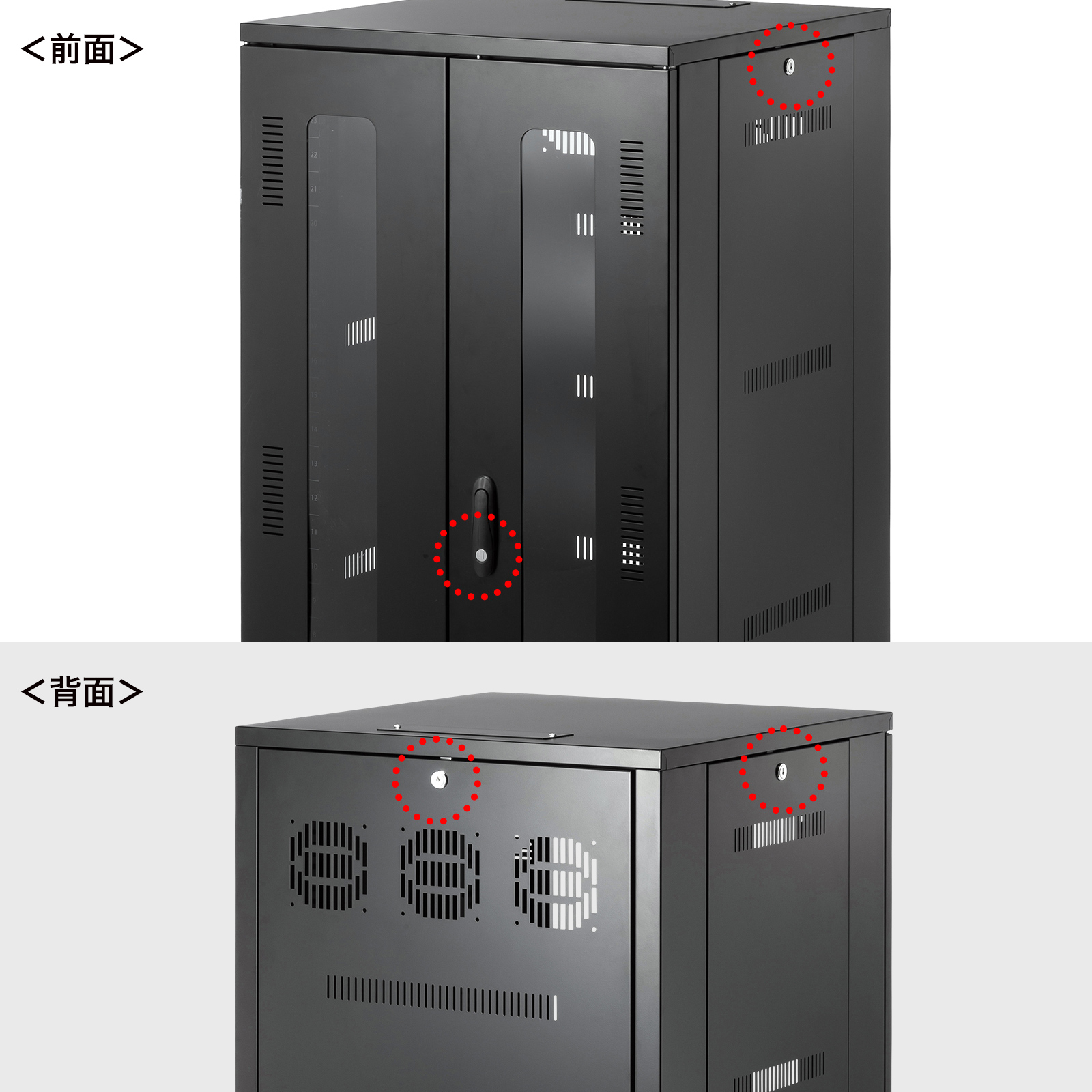 機器やシステムを守る鍵付き