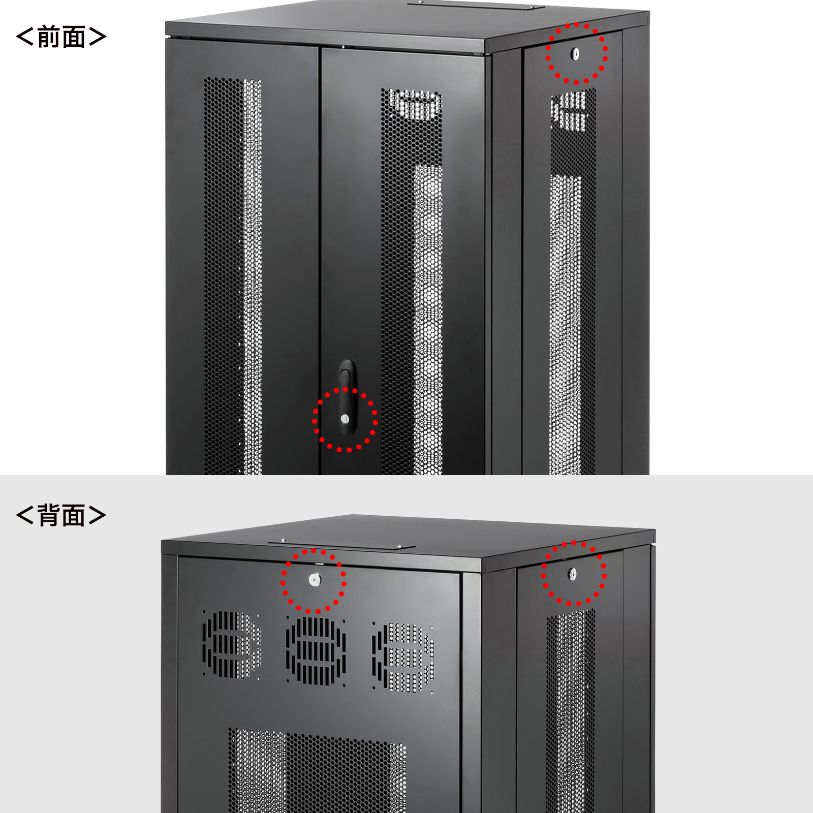 機器やシステムを守る鍵付き