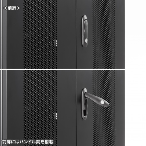 開閉が楽なハンドル錠