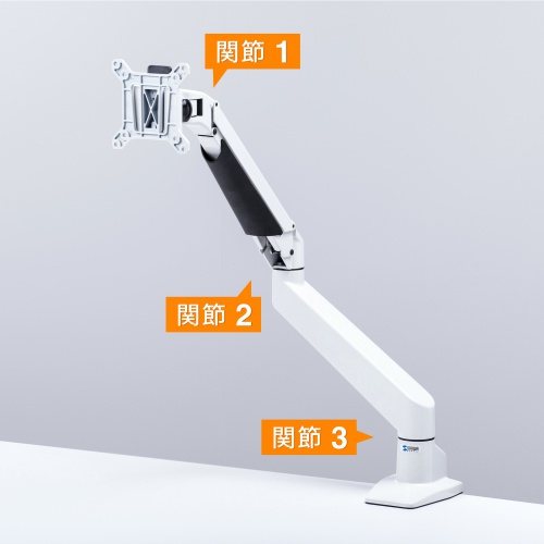 3関節それぞれの角度を調節できる