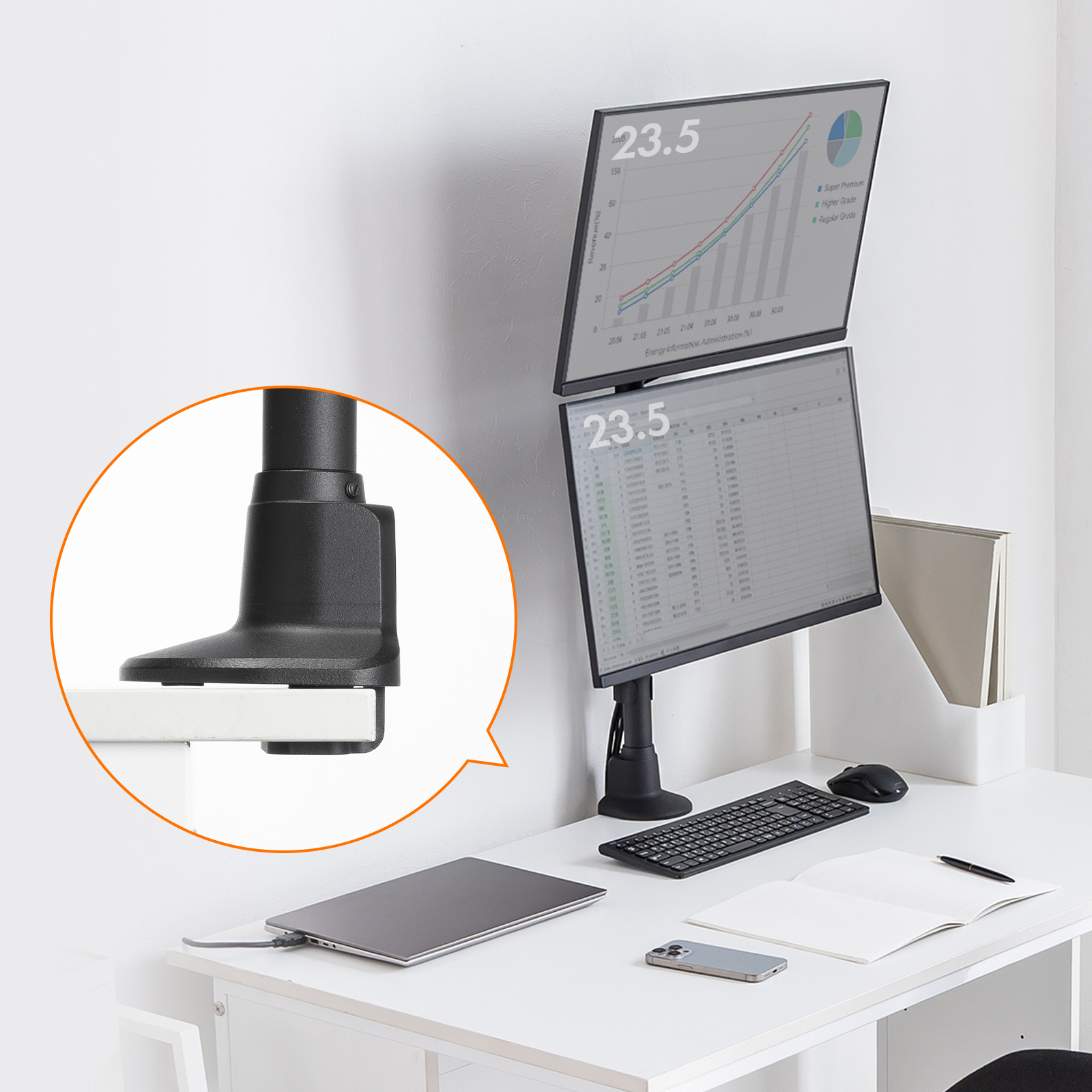 背面の出っ張りが少ないフラット設計