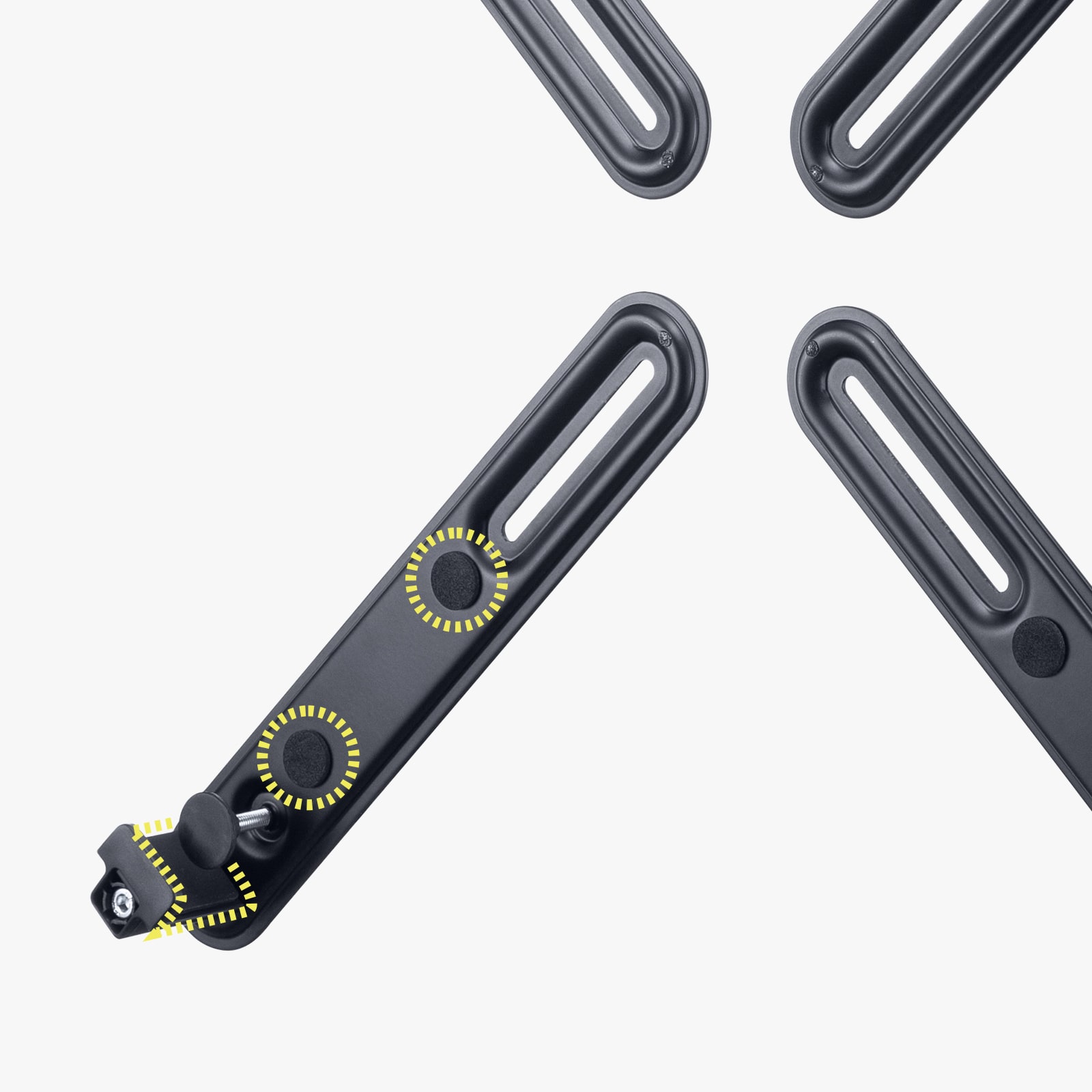 傷防止のクッション付き