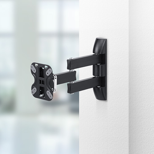 狭い設置範囲でも取り付けられる