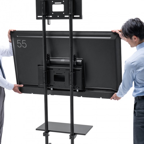 引っ掛けてネジ固定、簡単取り付け