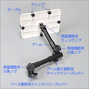 【EEA-IPCM-01　自動車の助手席のねじを利用して取付ける車載用iPad・タブレットPCスタンド。】