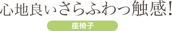 心地良いさらふわっ触感 座椅子