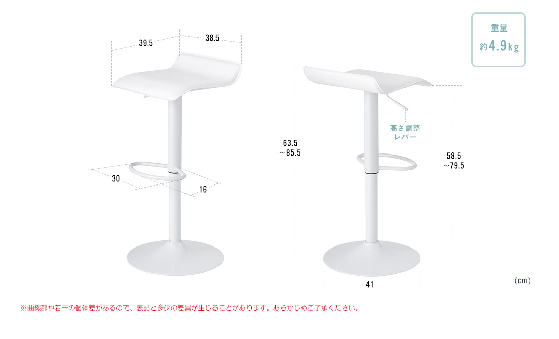 重量約4.9kg