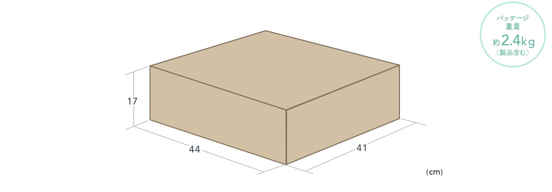 EEX-CH90ZBRの画像　パッケージ重量約2.4kg（製品含む）
