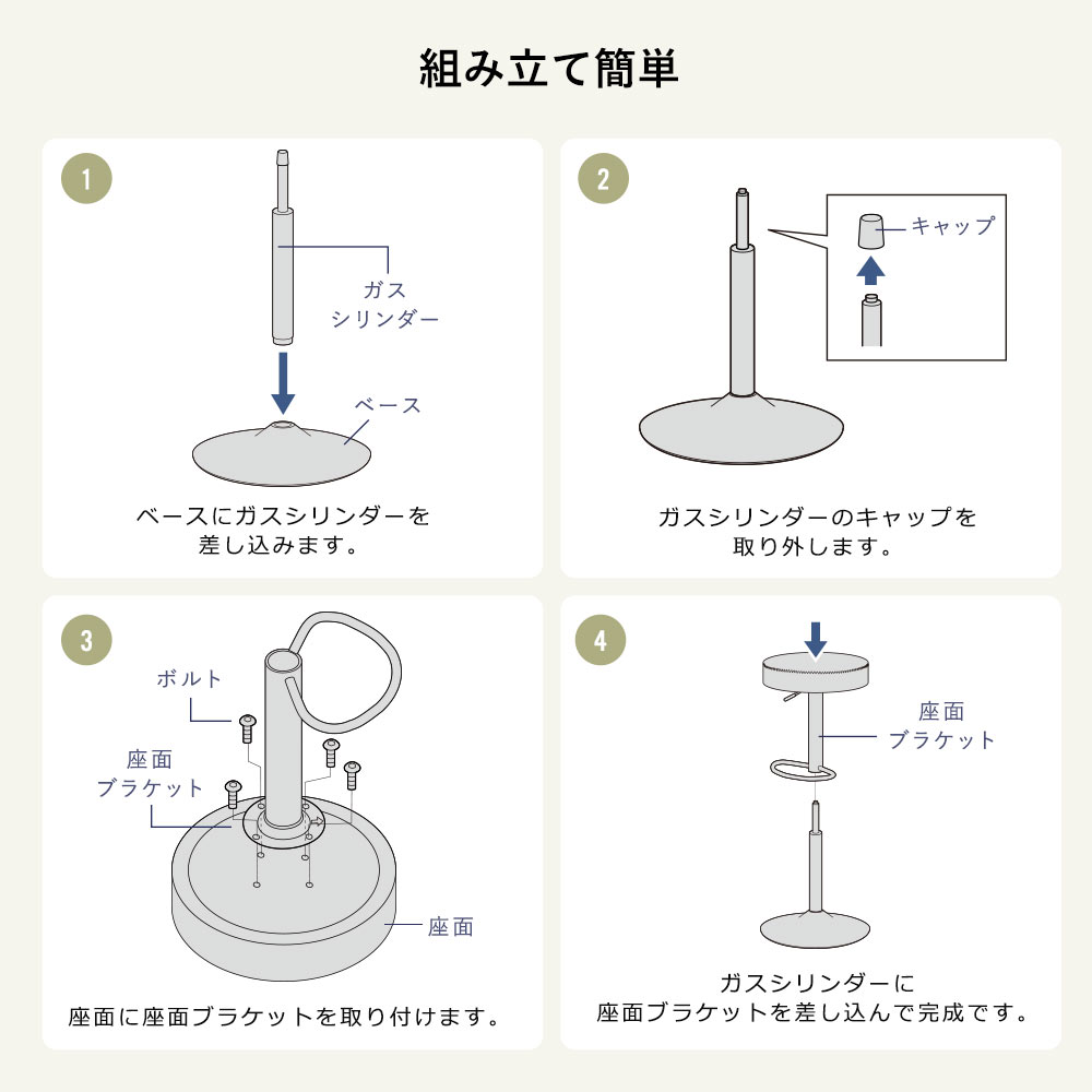 組み立て簡単