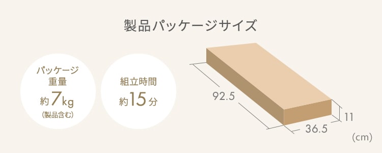 製品パッケージサイズ