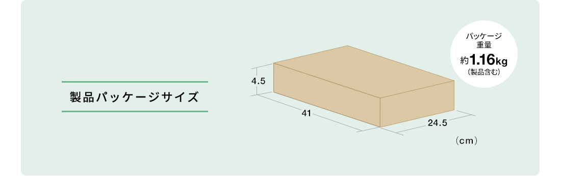 製品パッケージサイズ