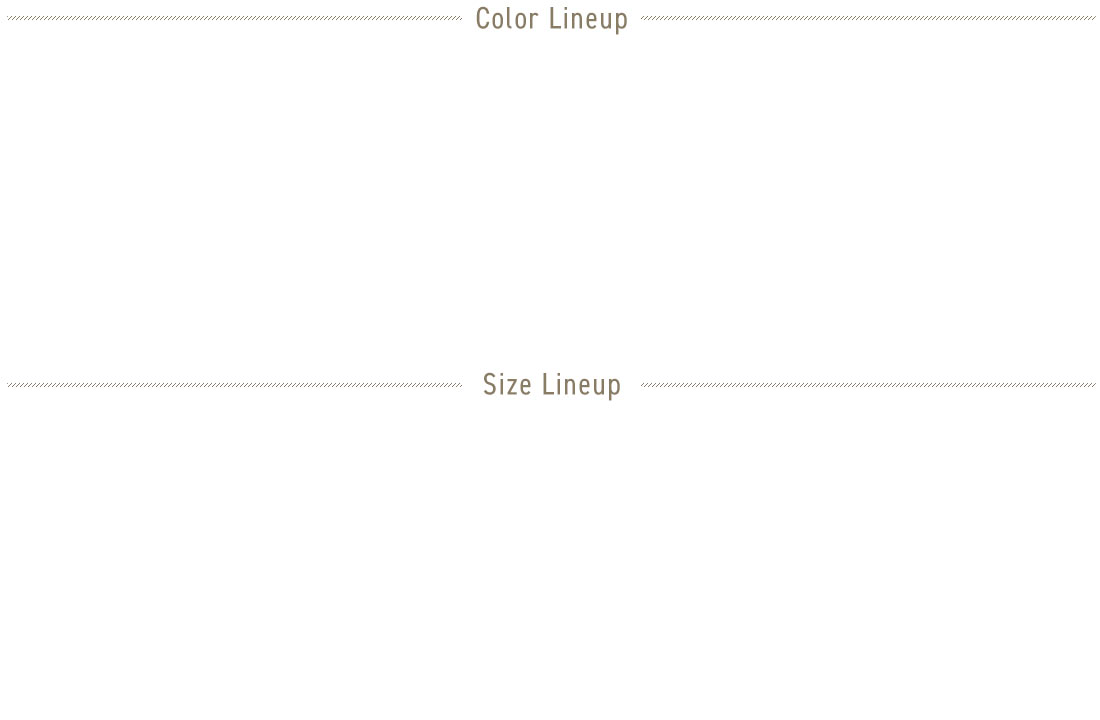 Color Lineup Size Lineup