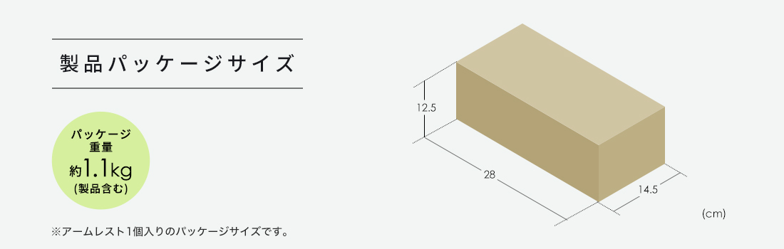 製品パッケージサイズ パッケージ重量約1.1kg(製品含む)