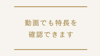 動画でも特長を確認できます