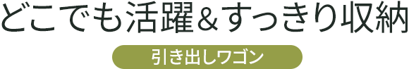 どこでも活躍＆すっきり収納 引き出しワゴン