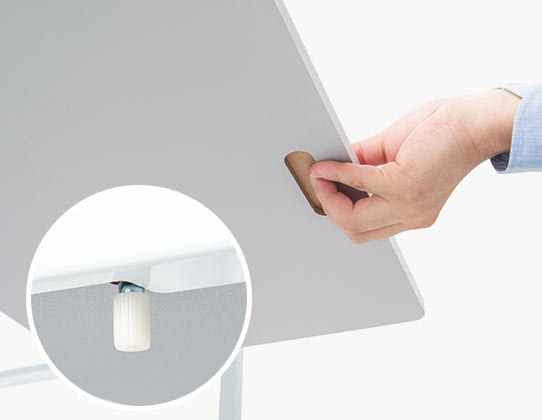 スライドしやすい工夫