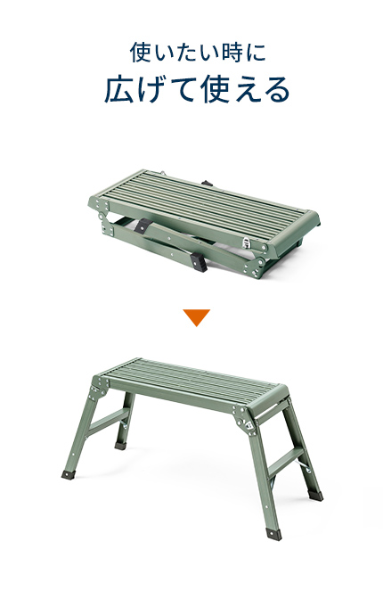 使いたい時に広げて使えます。