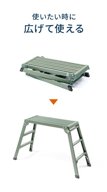 使いたい時に広げて使えます。