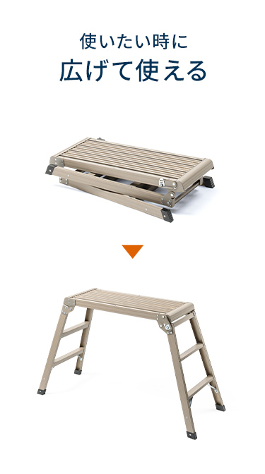 使いたい時に広げて使えます。