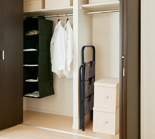 省スペースで収納できる