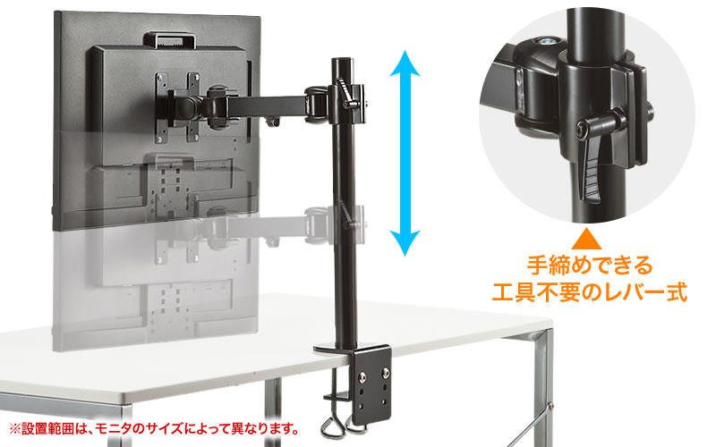 工具不要のレバー式