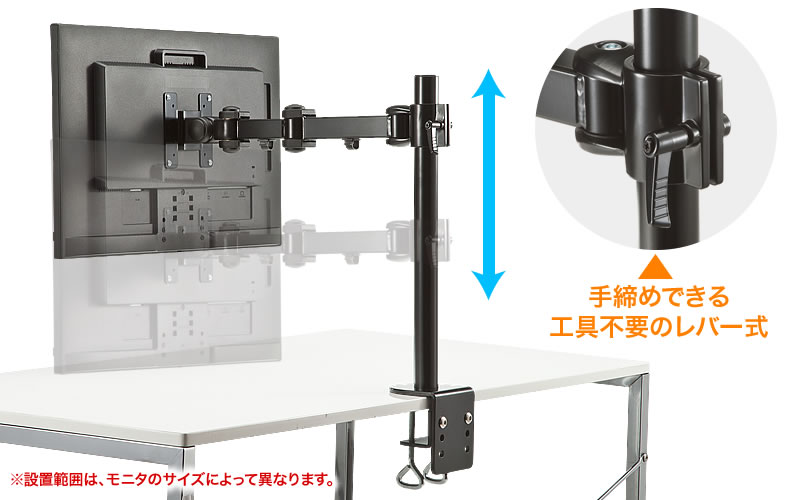 工具不要のレバー式