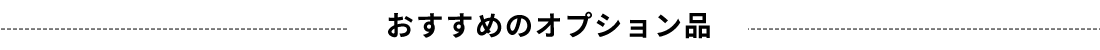 おすすめのオプション品