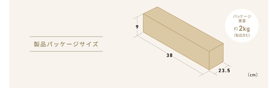 製品パッケージサイズ