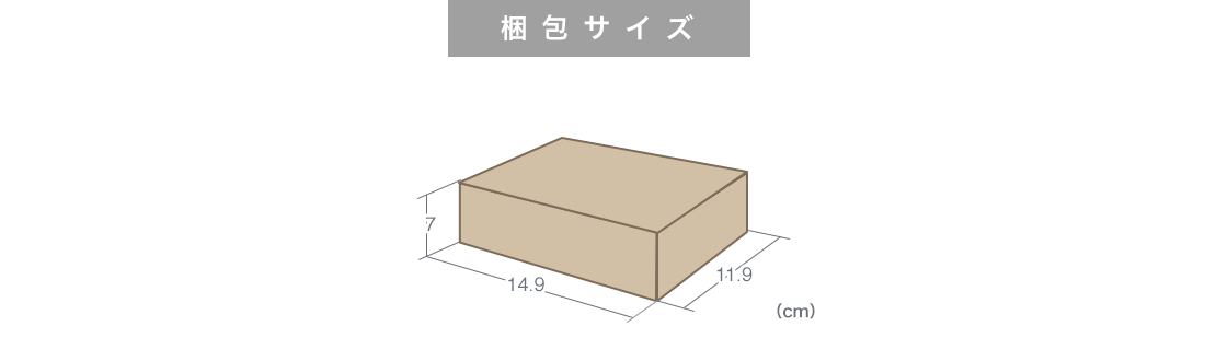 梱包サイズ 持ち運びしやすい1個口でお届け 梱包重量760g