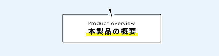 本製品の概要