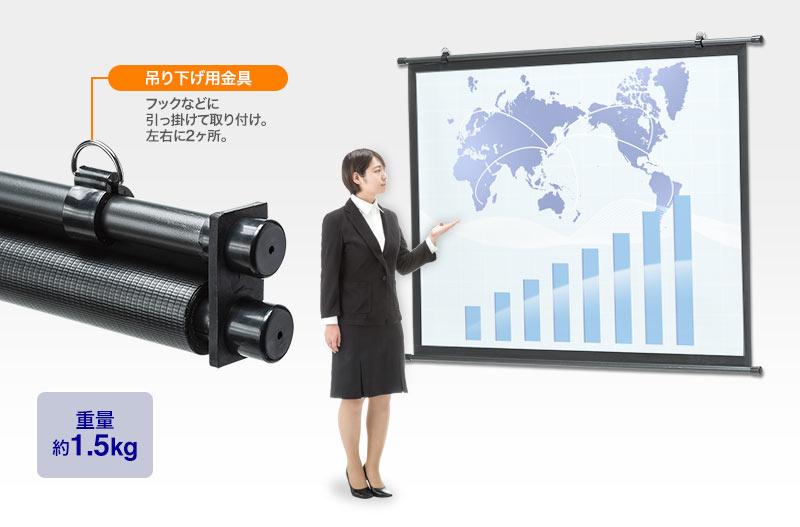 吊り下げ用金具 重量約1.5kg