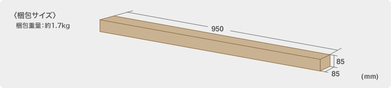 梱包サイズ 梱包重量約1.7kg