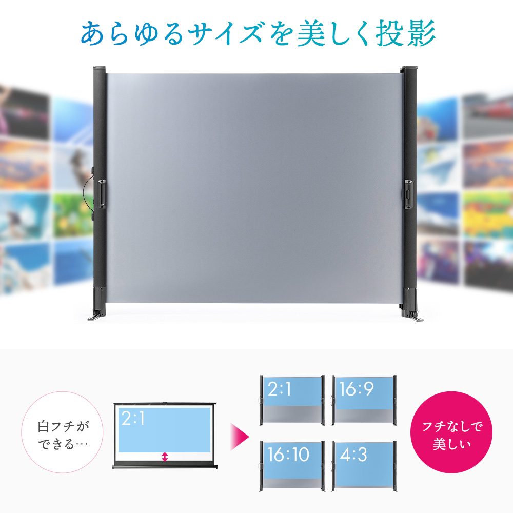 あらゆるサイズを美しく投影