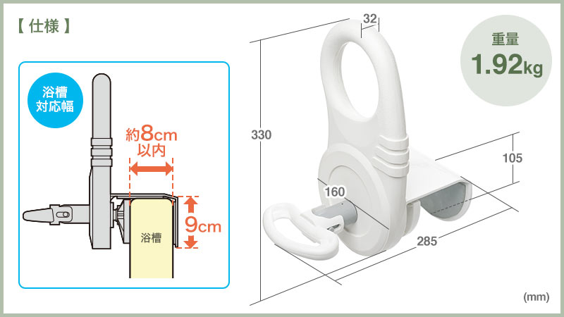 仕様 重量1.92kg