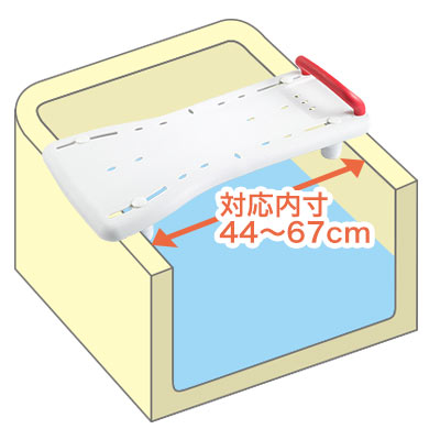 対応内寸44〜67cm