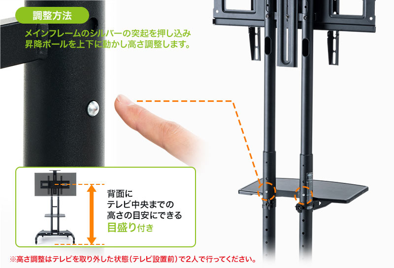 調整方法 目盛り付き
