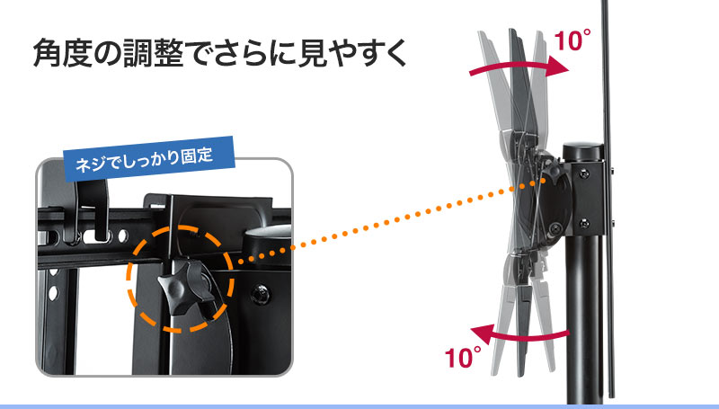 角度の調整でさらに見やすく