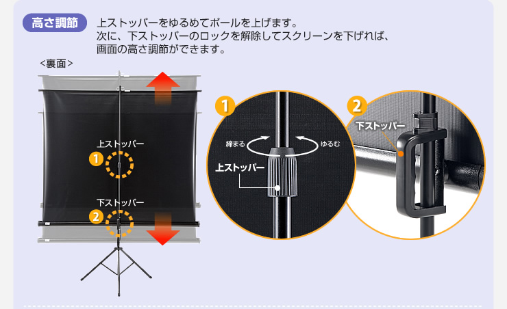 高さ調節