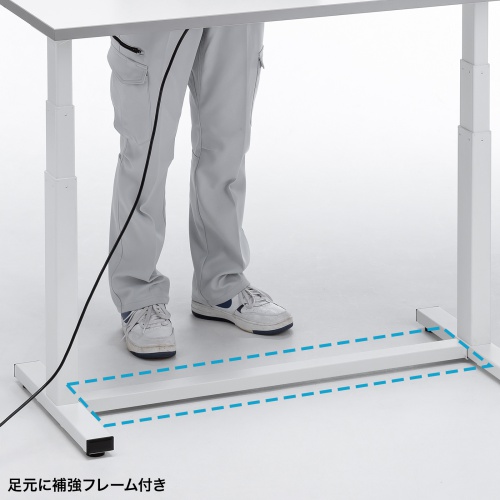 フレーム付きで横揺れに強い