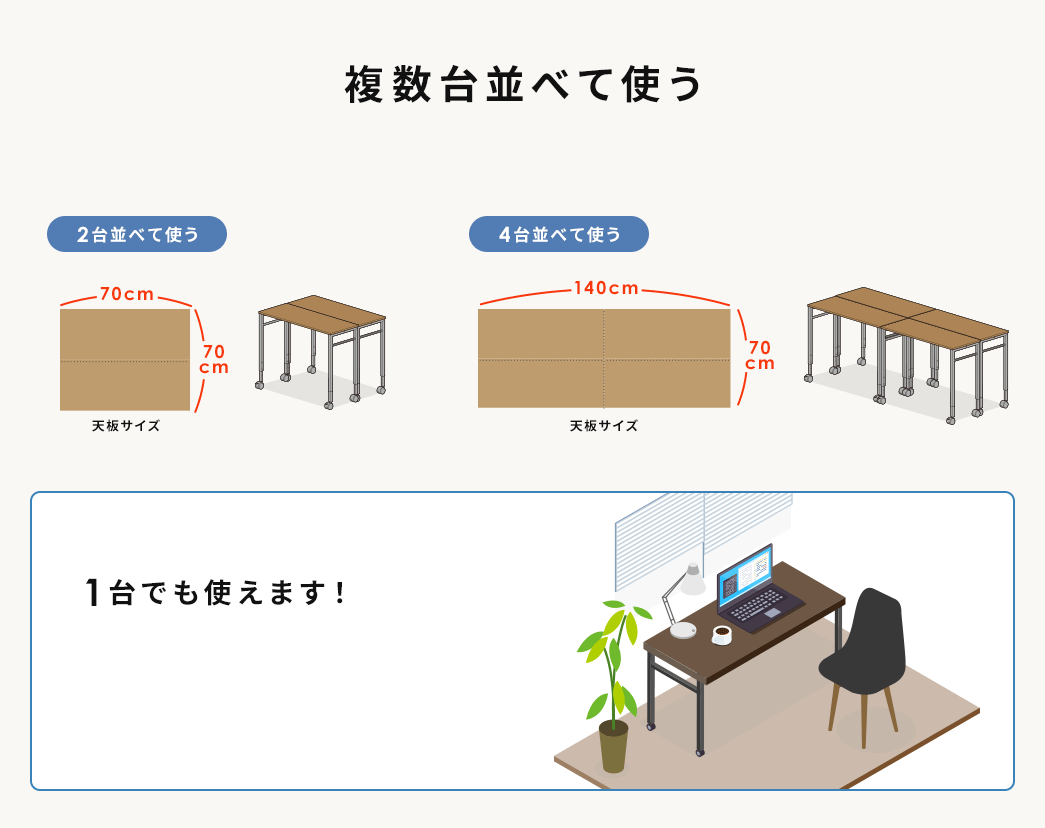 複数台並べて使う