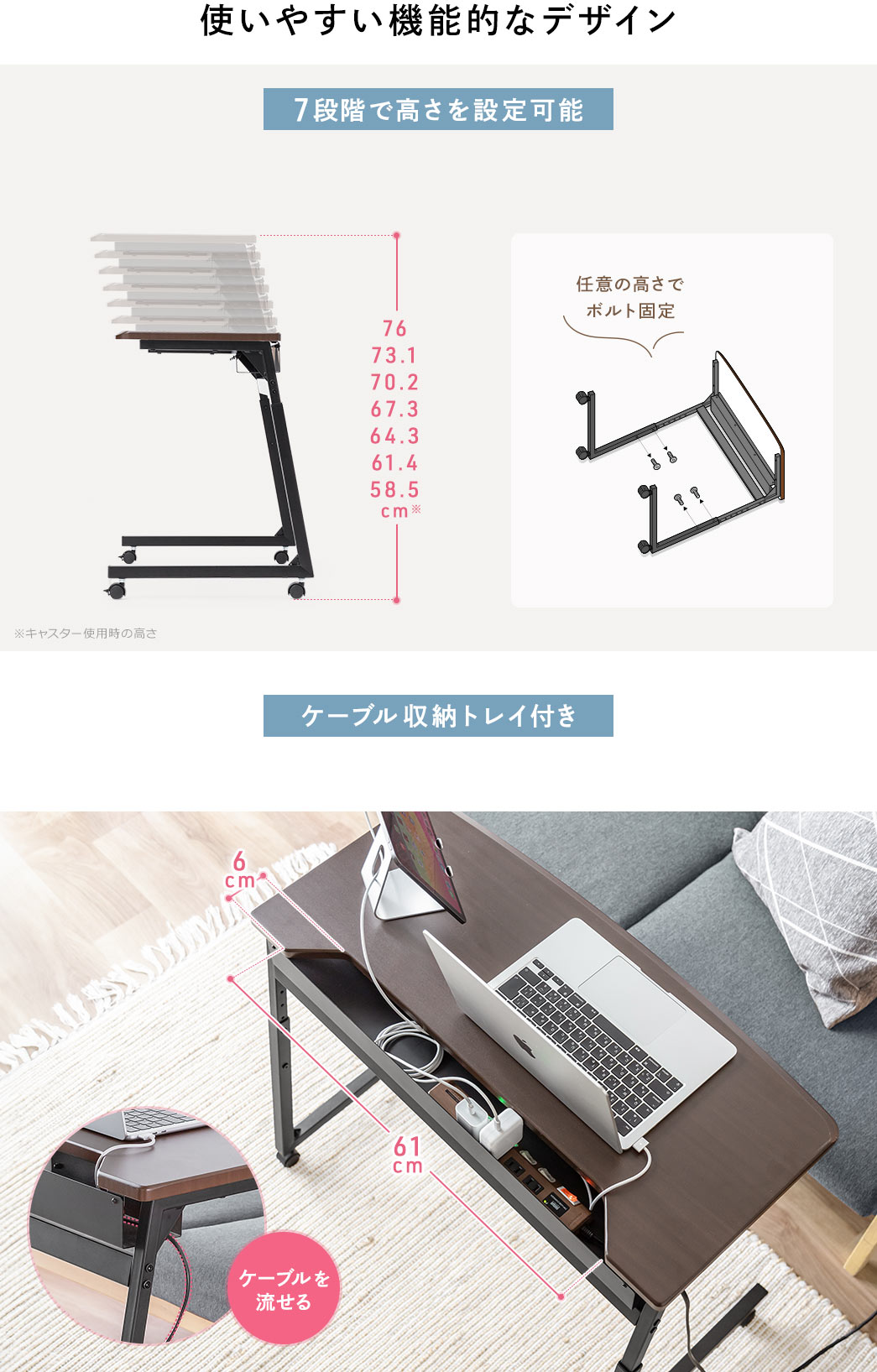 使いやすい機能的なデザイン