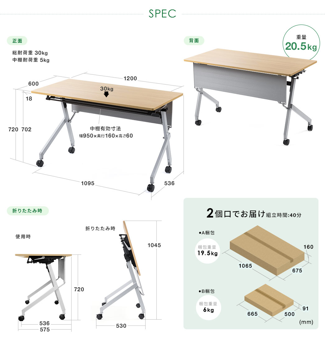 SPEC 重量20.5kg