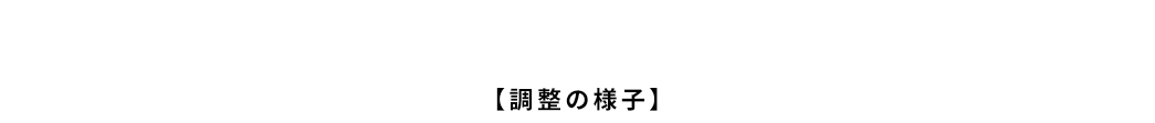 【調整の様子】