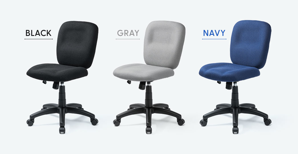 カラーはブラック、グレー、ネイビーの三色展開です。