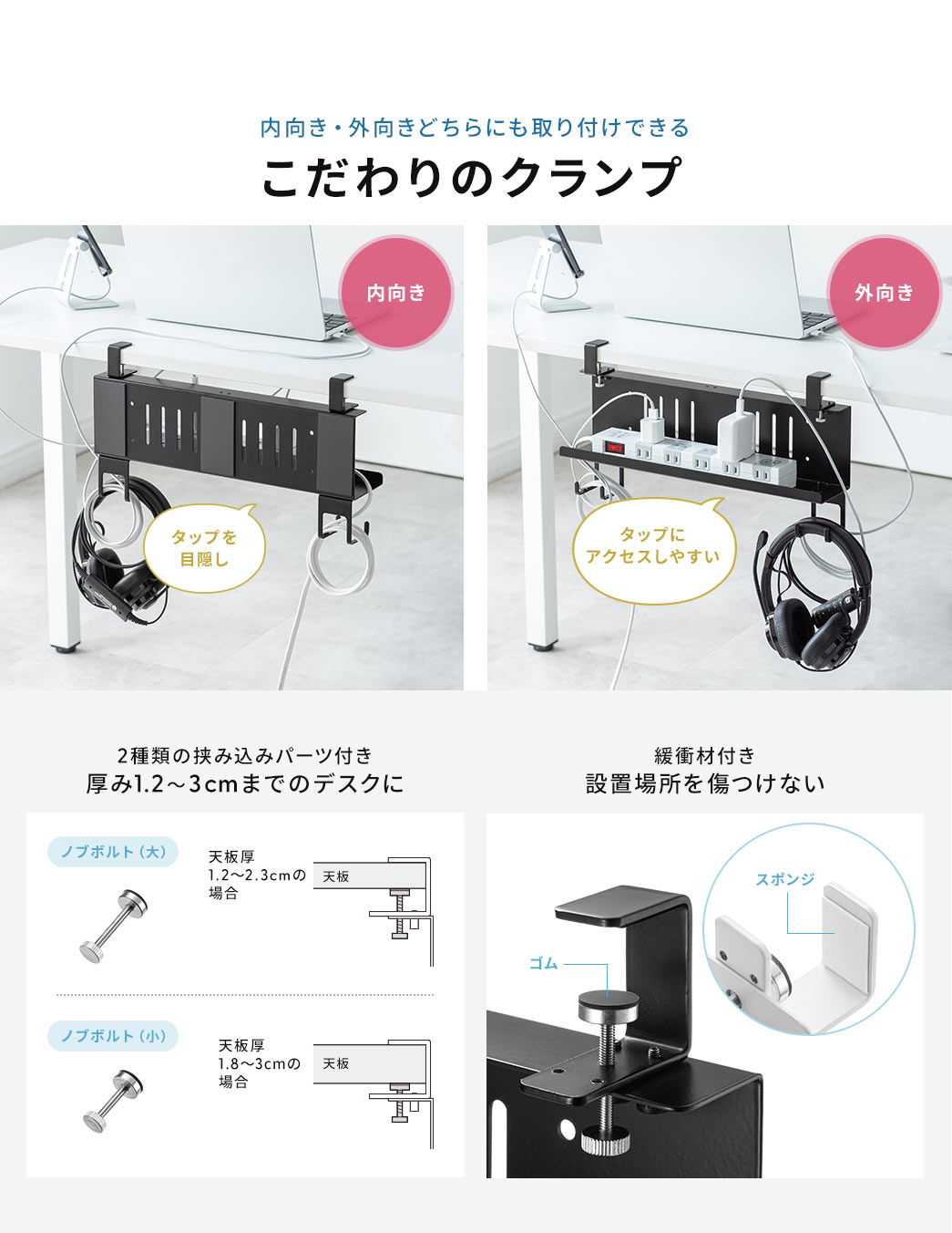 こだわりのクランプ