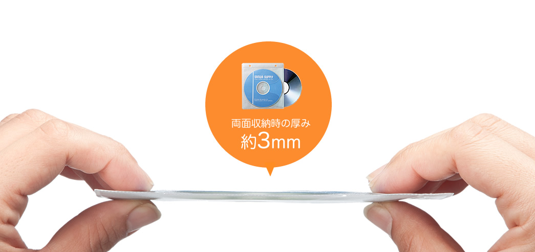 両面収納時の厚み約3mm